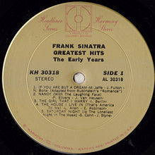 Load image into Gallery viewer, Frank Sinatra : Greatest Hits (The Early Years) (LP, Comp)