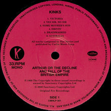 Load image into Gallery viewer, The Kinks : Arthur Or The Decline And Fall Of The British Empire (LP, Album, Mono, RE, Gat)