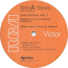Load image into Gallery viewer, Brian Auger's Oblivion Express : Live Oblivion Vol. 1 (LP, Album, Ind)