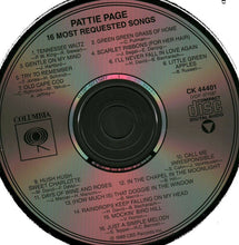 Laden Sie das Bild in den Galerie-Viewer, Patti Page : 16 Most Requested Songs (CD, Comp, RM)