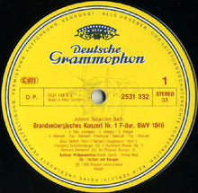 Load image into Gallery viewer, Johann Sebastian Bach, Berliner Philharmoniker, Herbert Von Karajan : Brandenburgische Konzerte 1 • 2 • 3 (LP, Album)