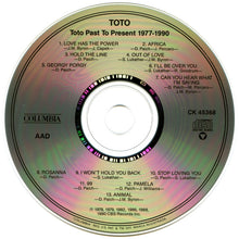Load image into Gallery viewer, Toto : Past To Present 1977-1990 (CD, Comp, RP, Son)