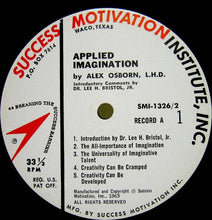 Load image into Gallery viewer, Alex Osborn, L.H.D., Dr. Lee H. Bristol, Jr. : Applied Imagination (2xLP, Album)