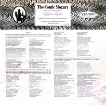 Load image into Gallery viewer, Mozart*, Erika Köth, Peter Schreier, Hermann Prey, Walter Berry, Convivium Musicum Of Munich, Erich Keller (2), Vienna Akademie Kammerchor*, Xaver Mayer : The Comic Mozart, Satirical Ensembles, Arias And Canons (LP)
