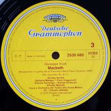 Load image into Gallery viewer, Verdi* - Shirley Verrett, Piero Cappuccilli, Plácido Domingo*, Nicolai Ghiaurov, Coro* E Orchestra Del Teatro Alla Scala, Claudio Abbado : Macbeth (3xLP, Album + Box)