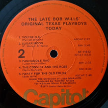 Load image into Gallery viewer, The Late Bob Wills' Original Texas Playboys Under The Direction Of Leon McAuliffe* : Today (LP, Album, Los)