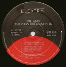 Laden Sie das Bild in den Galerie-Viewer, The Cars : Greatest Hits (LP, Comp, Club, RCA)