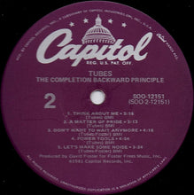 Load image into Gallery viewer, Tubes* : The Completion Backward Principle (LP, Album, Jac)