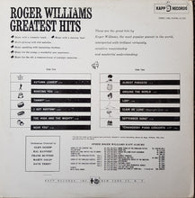 Laden Sie das Bild in den Galerie-Viewer, Roger Williams (2) : Greatest Hits (LP, Comp)