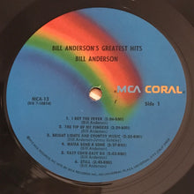 Charger l'image dans la galerie, Bill Anderson (2) : Bill Anderson's Greatest Hits (LP, Comp, RE)