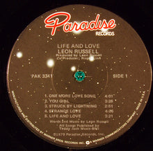 Laden Sie das Bild in den Galerie-Viewer, Leon Russell : Life And Love (LP, Album, Jac)