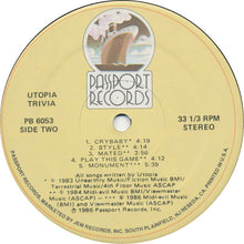 Load image into Gallery viewer, Utopia (5) : Trivia (LP, Comp, Hub)