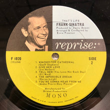 Load image into Gallery viewer, Frank Sinatra : That's Life (LP, Album, Mono, Ter)