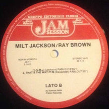 Load image into Gallery viewer, Milt Jackson / Ray Brown : Milt Jackson Ray Brown Jam (LP, Album)