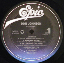 Load image into Gallery viewer, Don Johnson : Heartbeat (LP, Album, Pit)