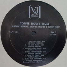 Laden Sie das Bild in den Galerie-Viewer, Lightnin' Hopkins / Brownie McGhee & Sonny Terry : Coffee House Blues (LP, Album, RE)