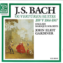 Laden Sie das Bild in den Galerie-Viewer, J.S. Bach*, English Baroque Soloists*, John Eliot Gardiner : Ouvertüren / Suites BWV 1066-1067 (CD, Album, RP)