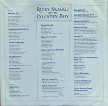 Laden Sie das Bild in den Galerie-Viewer, Ricky Skaggs : Country Boy (LP, Album, Pit)