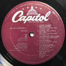 Laden Sie das Bild in den Galerie-Viewer, Glen Campbell : Basic (LP, Album, Gol)