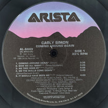 Laden Sie das Bild in den Galerie-Viewer, Carly Simon : Coming Around Again (LP, Album, Ind)