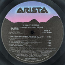 Laden Sie das Bild in den Galerie-Viewer, Carly Simon : Coming Around Again (LP, Album, Ind)