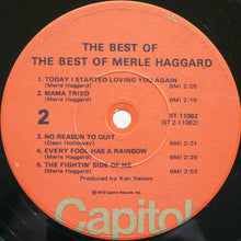 Laden Sie das Bild in den Galerie-Viewer, Merle Haggard : The Best Of The Best Of Merle Haggard (LP, Comp, Los)