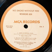 Load image into Gallery viewer, Wishbone Ash : No Smoke Without Fire (LP, Album, Pin)