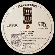 Laden Sie das Bild in den Galerie-Viewer, Albert Brooks : A Star Is Bought (LP, Album, Promo)