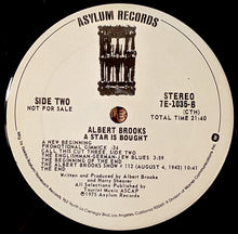 Laden Sie das Bild in den Galerie-Viewer, Albert Brooks : A Star Is Bought (LP, Album, Promo)