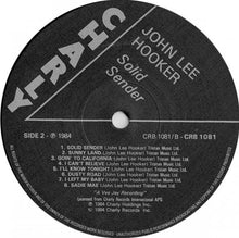Load image into Gallery viewer, John Lee Hooker : Solid Sender (LP, Comp)