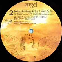 Load image into Gallery viewer, Brahms*, London Philharmonic Orchestra, Sir Adrian Boult : Symphony No. 4 / Academic Festival Overture (LP, Album, RP)