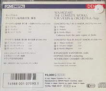 Load image into Gallery viewer, W. A. Mozart* : Kantorow* / Hager* / Netherlands Chamber Orchestra : Concertos For Violin Nos. 6 & 7 (CD, Emp)