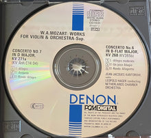 Load image into Gallery viewer, W. A. Mozart* : Kantorow* / Hager* / Netherlands Chamber Orchestra : Concertos For Violin Nos. 6 & 7 (CD, Emp)