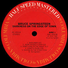 Laden Sie das Bild in den Galerie-Viewer, Bruce Springsteen : Darkness On The Edge Of Town (LP, Album, RE, RM, Hal)