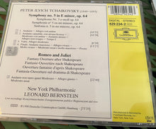 Load image into Gallery viewer, Tchaikovsky*, New York Philharmonic, Leonard Bernstein : Symphony No. 5 – Romeo & Juliet (CD)
