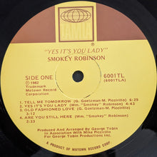 Load image into Gallery viewer, Smokey Robinson : Yes It's You Lady (LP, Album)