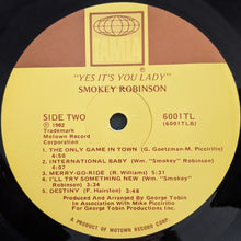 Load image into Gallery viewer, Smokey Robinson : Yes It's You Lady (LP, Album)