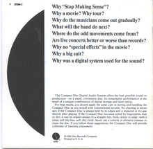 Load image into Gallery viewer, Talking Heads : Stop Making Sense (CD, Album, RE, PDO)