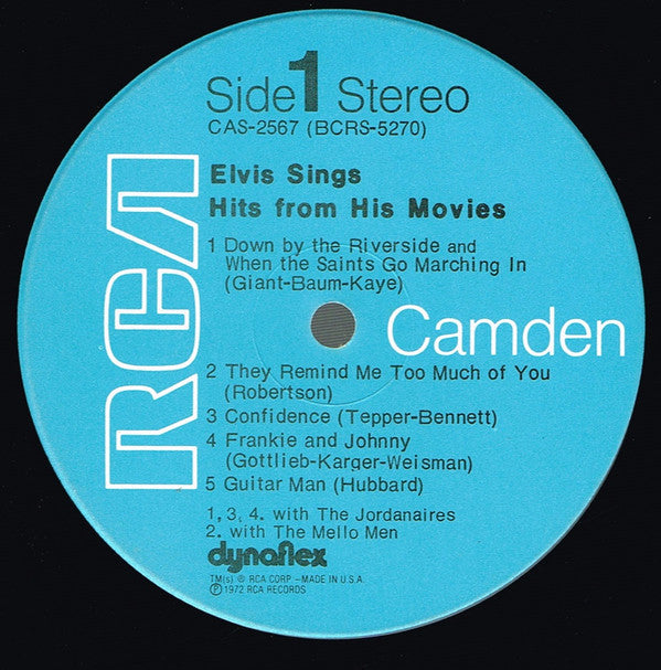 Elvis selling sings his hits from movies volume one