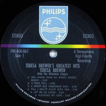 Load image into Gallery viewer, Teresa Brewer : Teresa Brewer's Greatest Hits (LP, Album)