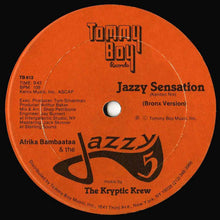 Charger l'image dans la galerie, The Kryptic Krew Featuring Tina B, Afrika Bambaataa & The Jazzy 5 : Jazzy Sensation (12")