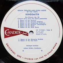Load image into Gallery viewer, Hindemith* : Theatre Music In Berlin (1920's) (LP)
