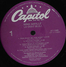 Laden Sie das Bild in den Galerie-Viewer, Mink DeVille : Le Chat Bleu (LP, Album)