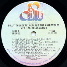 Laden Sie das Bild in den Galerie-Viewer, Billy Thunderkloud And The Chieftones : Off The Reservation (LP, Album)