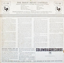 Load image into Gallery viewer, Benny Goodman, His Orchestra*, Quartet* And Sextet* : The Great Benny Goodman (LP, Comp, Mono)