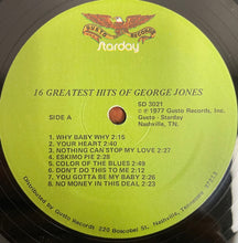 Laden Sie das Bild in den Galerie-Viewer, George Jones (2) : 16 Greatest Hits Of George Jones (LP, Album, Comp, Mono, RE)