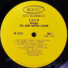 Laden Sie das Bild in den Galerie-Viewer, Lulu : Lulu Sings To Sir With Love (LP, Album, Pit)