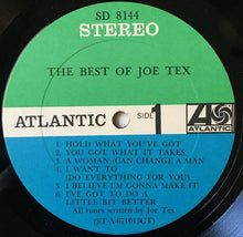 Load image into Gallery viewer, Joe Tex : The Best Of Joe Tex (LP, Comp)