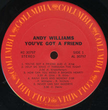 Load image into Gallery viewer, Andy Williams : You've Got A Friend (LP, Album)