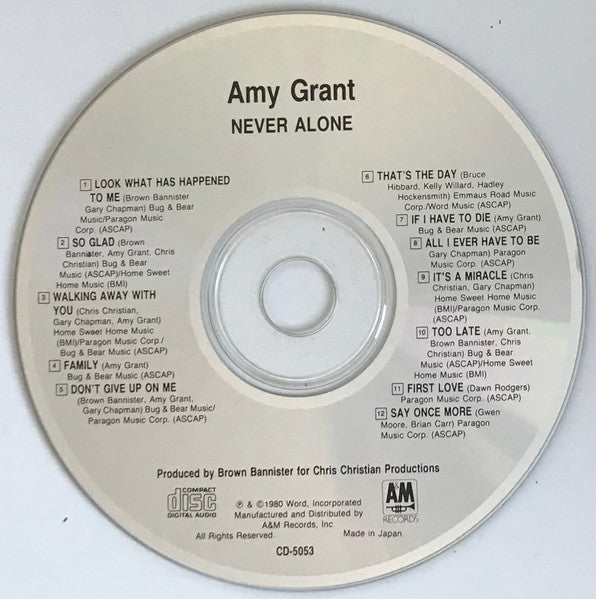 Buy Amy Grant : Never Alone (CD, Album) Online for a great price 